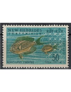 NEW HEBRIDES 1963 Ordinary set 50c MNH** (E)