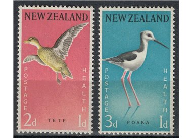 NUOVA ZELANDA 1959 Salute infantile, uccelli 2v MNH**