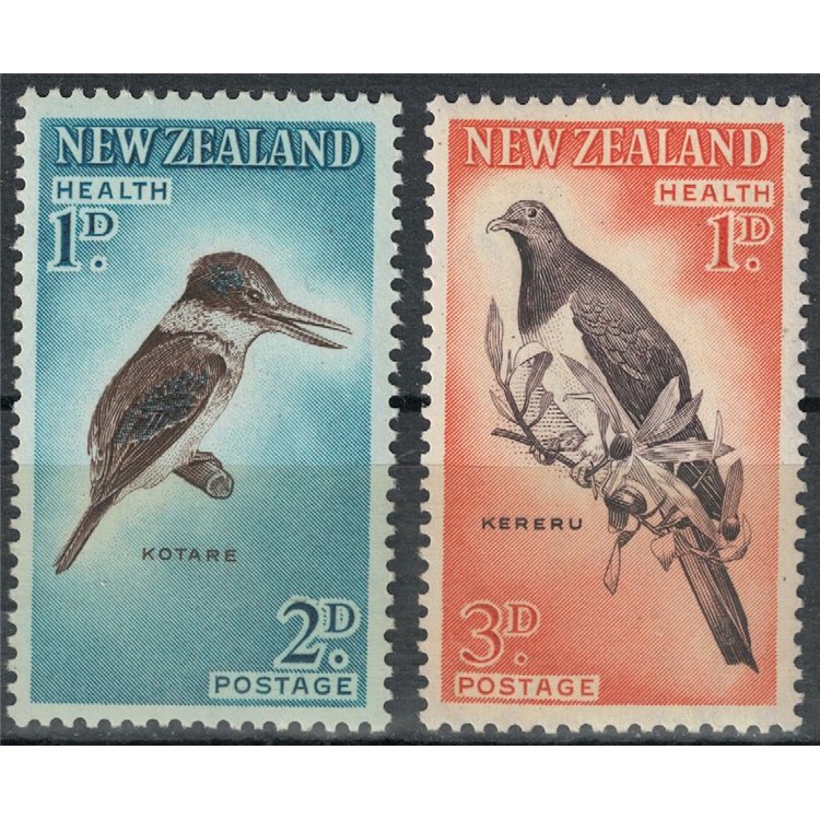 NUOVA ZELANDA 1960 Salute infantile, uccelli 2v MNH**