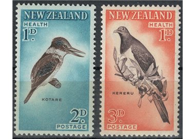 NUOVA ZELANDA 1960 Salute infantile, uccelli 2v MNH**