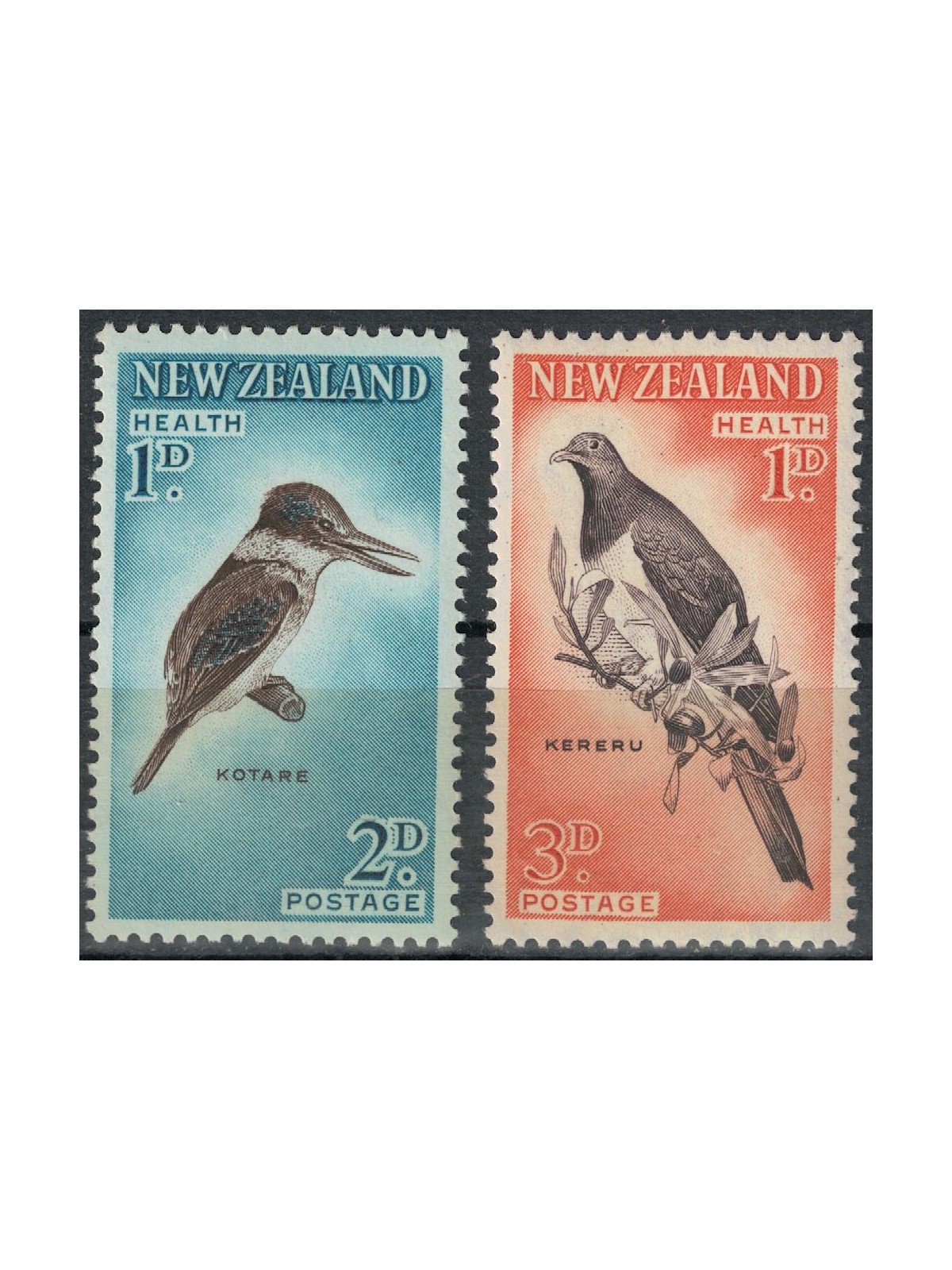 NUOVA ZELANDA 1960 Salute infantile, uccelli 2v MNH**