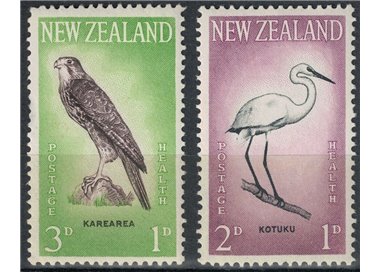 NUOVA ZELANDA 1961 Salute infantile, uccelli 2v MNH**