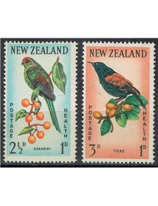 NUOVA ZELANDA 1962 Salute infantile, uccelli 2v MNH**