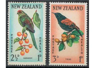 NUOVA ZELANDA 1962 Salute infantile, uccelli 2v MNH**