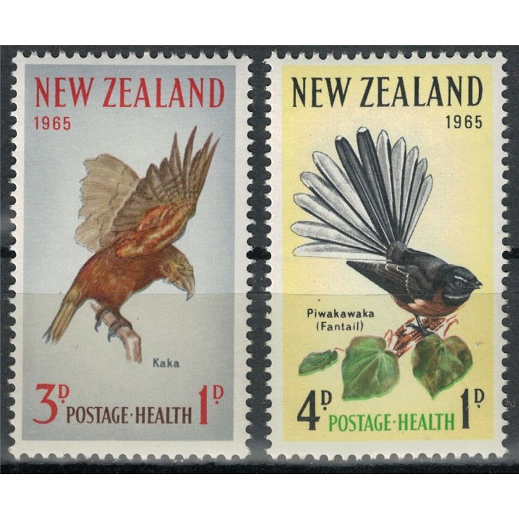 NEW ZEALAND 1965 Child Health, Birds 2v MNH**