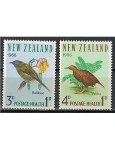 NUOVA ZELANDA 1966 Salute infantile, uccelli 2v MNH**
