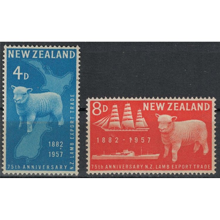 NEW ZEALAND 1957 Meat Export 2v MNH**