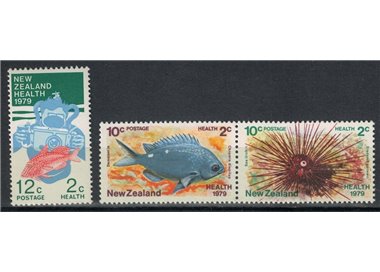 NEW ZEALAND 1979 Child Health, Fish 3v MNH**