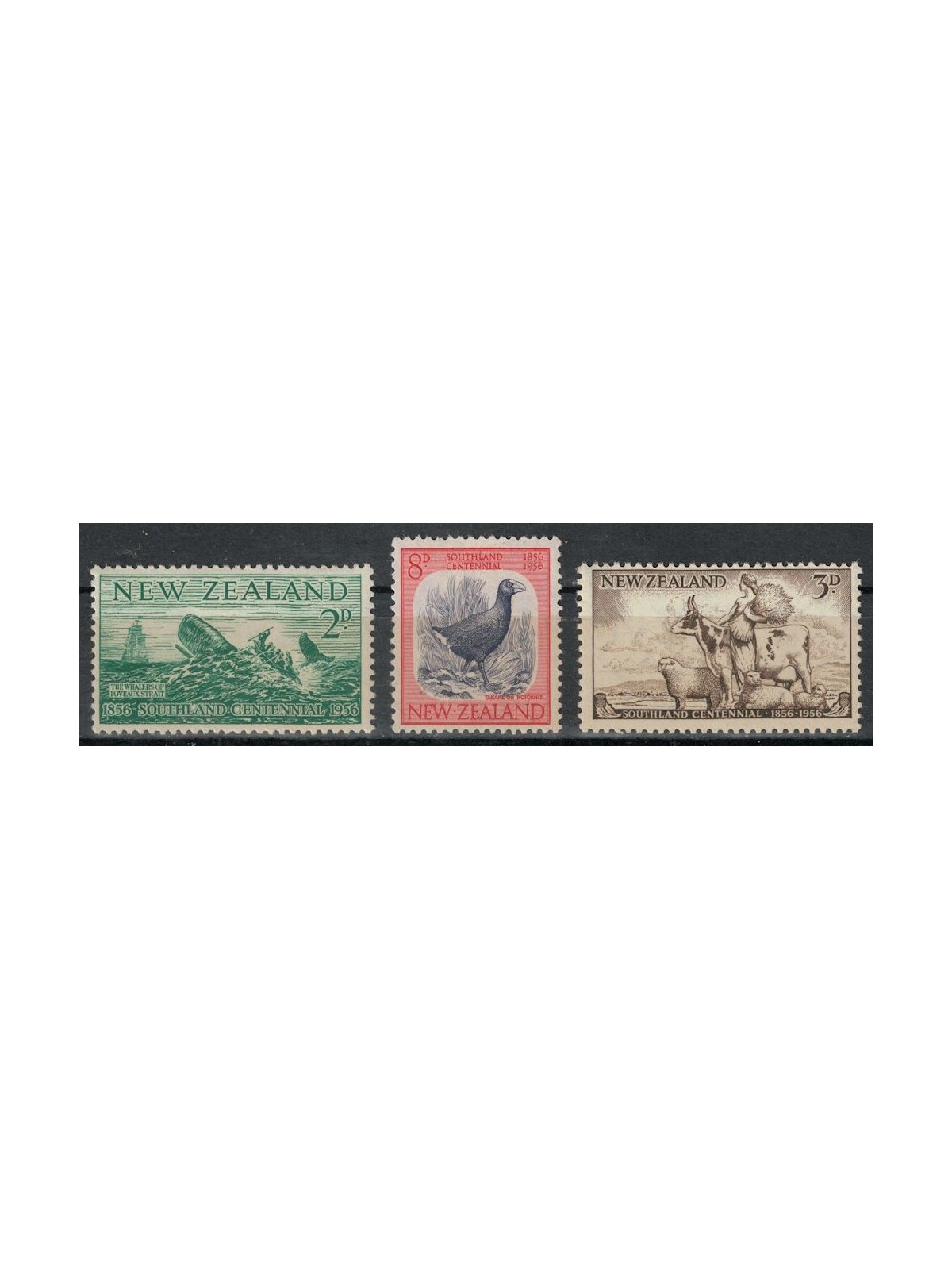 NEW ZEALAND 1956 Colonization of the South 3v MNH**