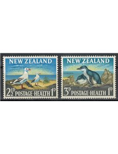 NEW ZEALAND 1964 Child Health, Penguins 2v MNH**