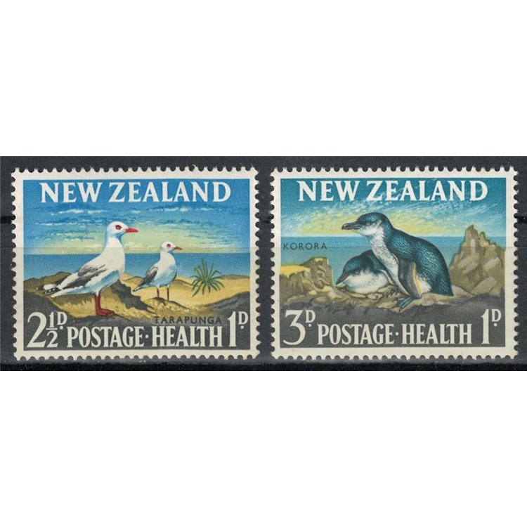 NUOVA ZELANDA 1964 Salute infantile, pinguini 2v MNH**