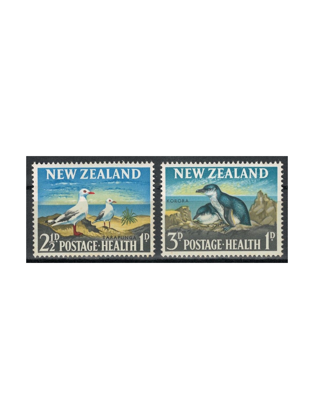 NUOVA ZELANDA 1964 Salute infantile, pinguini 2v MNH**