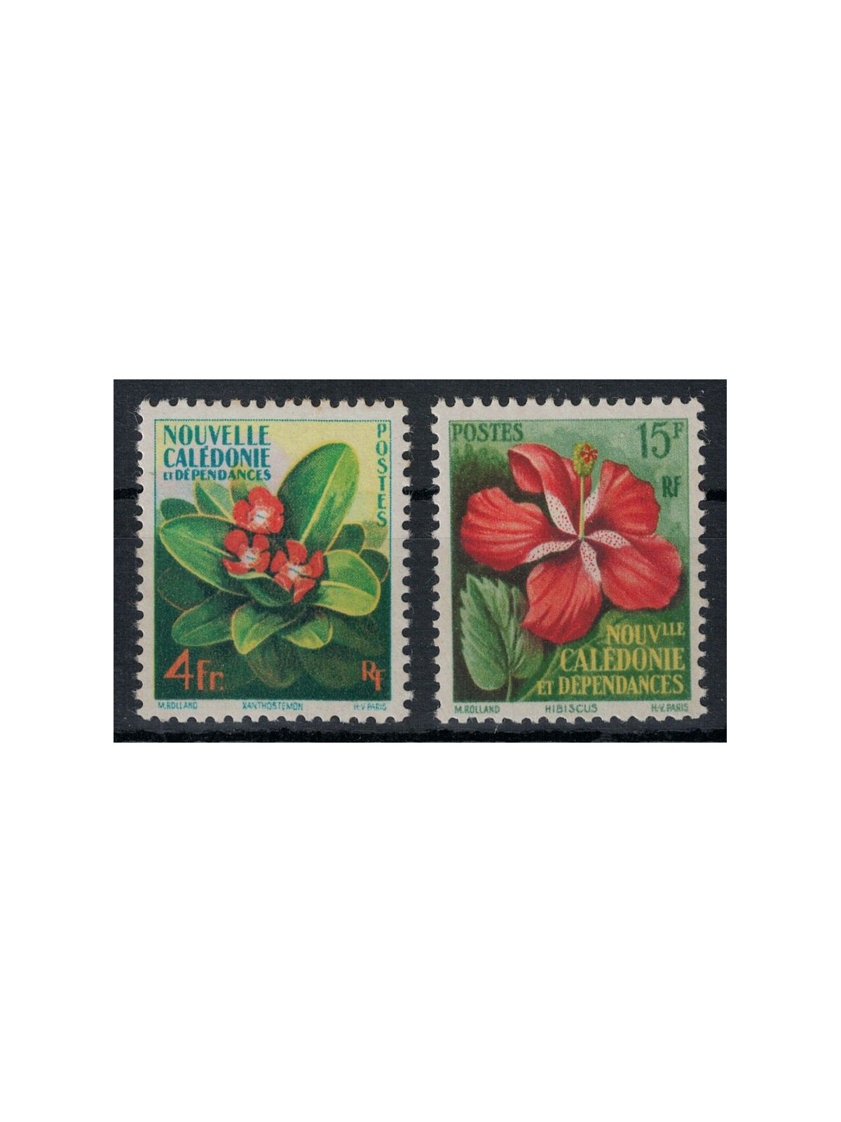 NEW CALEDONIA 1958 Flora, flowers 2v MNH**