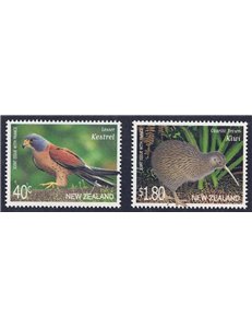 NUOVA ZELANDA 2000 Fauna in via di estinzione 2v MNH**