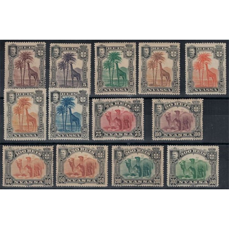 NYASSA 1901 Re Carlo I, serie ordinaria 13v MNH**