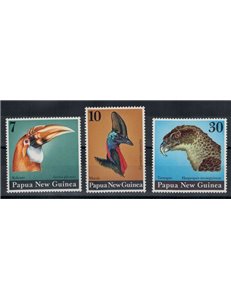PAPUA NEW GUINEA 1974 Birds 3v