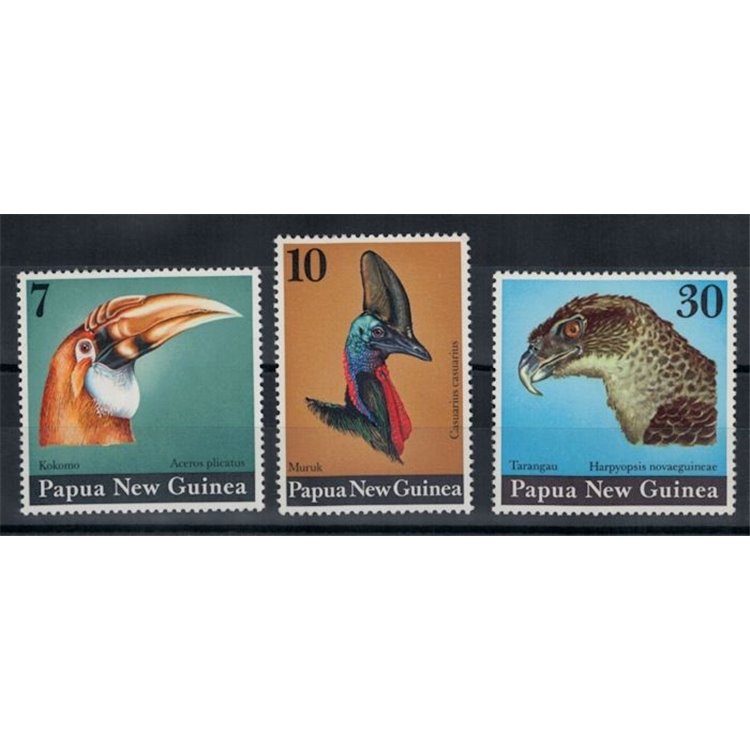 PAPUA NUOVA GUINEA 1974 Uccelli - Birds 3 v