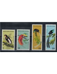PAPUA NUOVA GUINEA 1973 Uccello del Paradiso - Bird of Paradise 4v MNH**