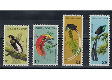 PAPUA NEW GUINEA 1973 Bird of Paradise 4v MNH**