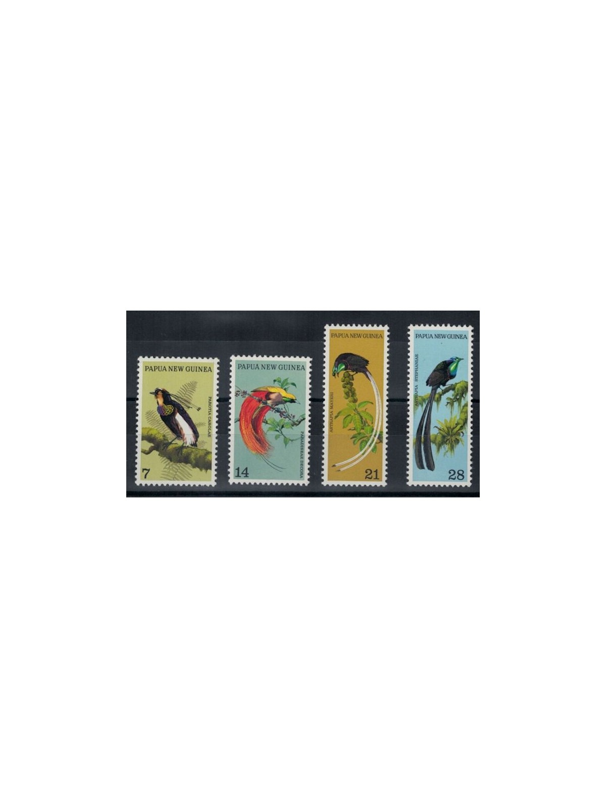 PAPUA NUOVA GUINEA 1973 Uccello del Paradiso - Bird of Paradise 4v MNH**