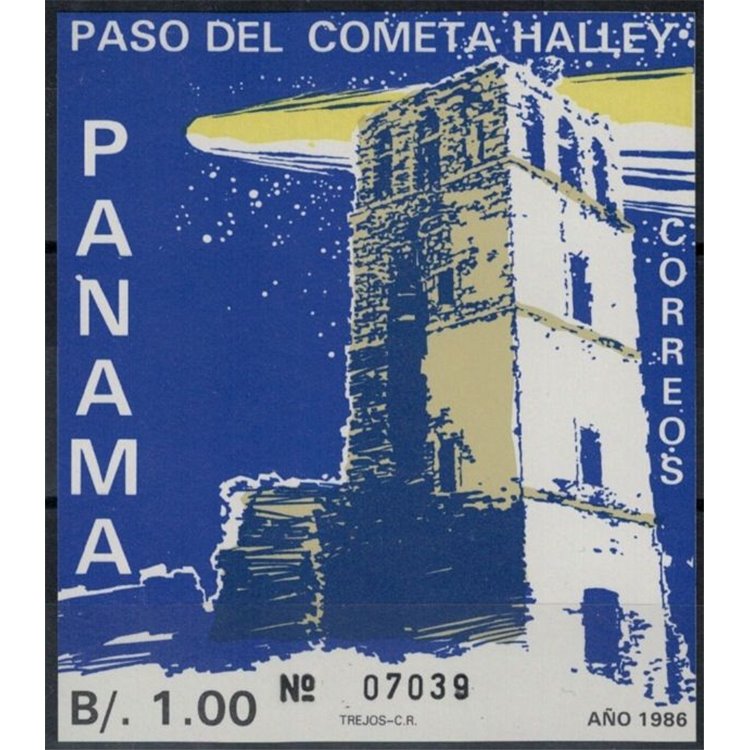 PANAMA 1986 Cometa di Halley BF MNH**