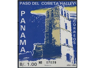 PANAMA 1986 Cometa di Halley BF MNH**