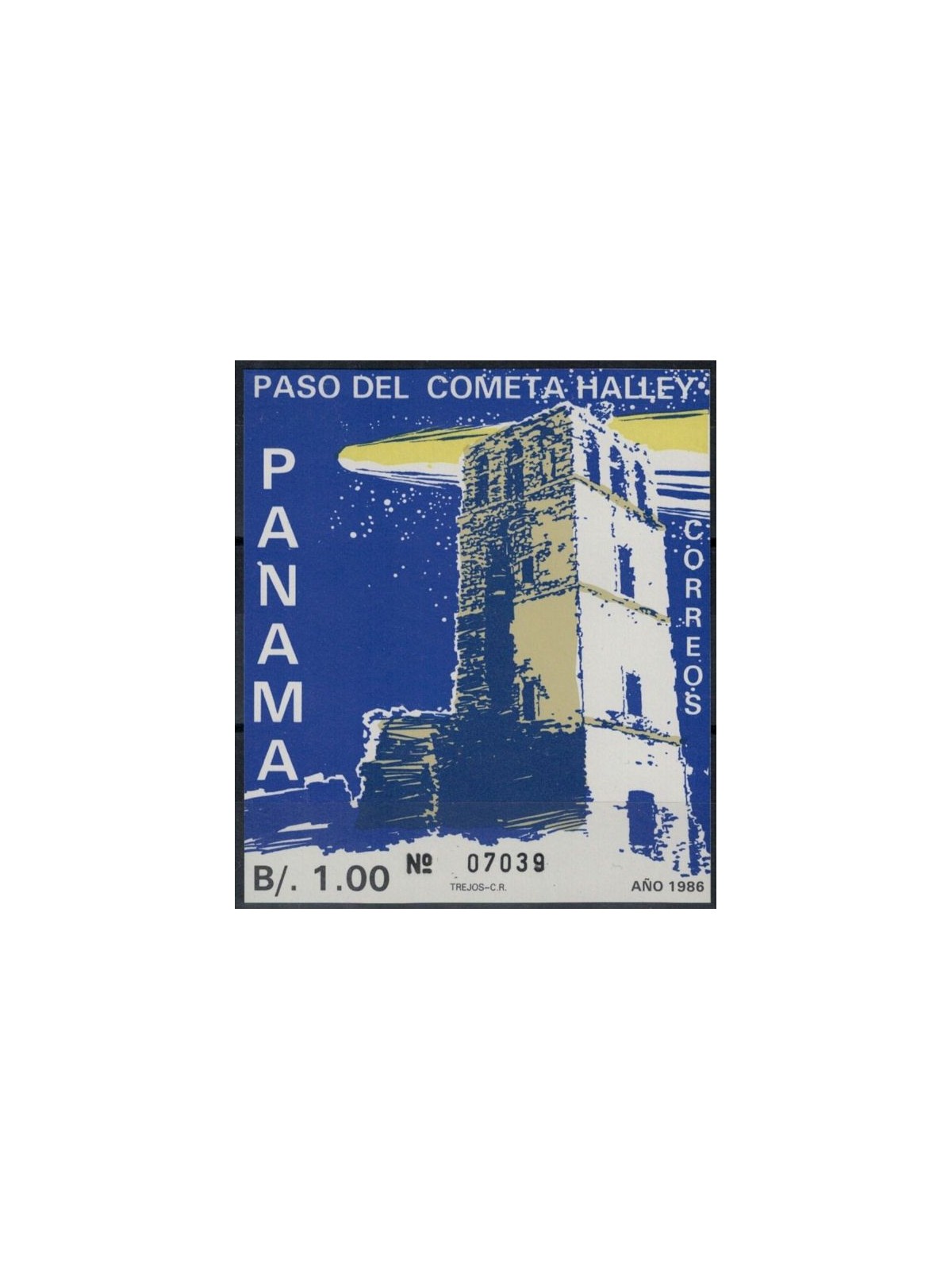PANAMA 1986 Cometa di Halley BF MNH**
