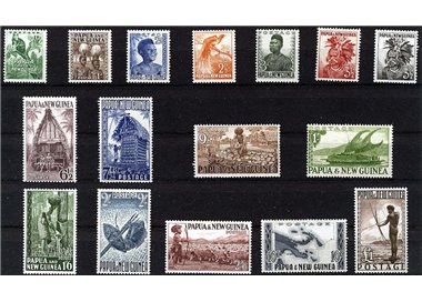 PAPUA NEW GUINEA 1952 Ordinary Set 15v MNH**