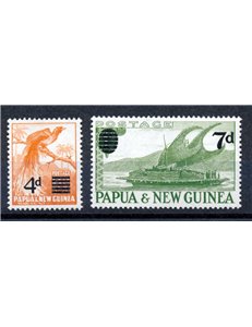 PAPUA NEW GUINEA 1957 Ordinary Set - Definitives 2v MNH**
