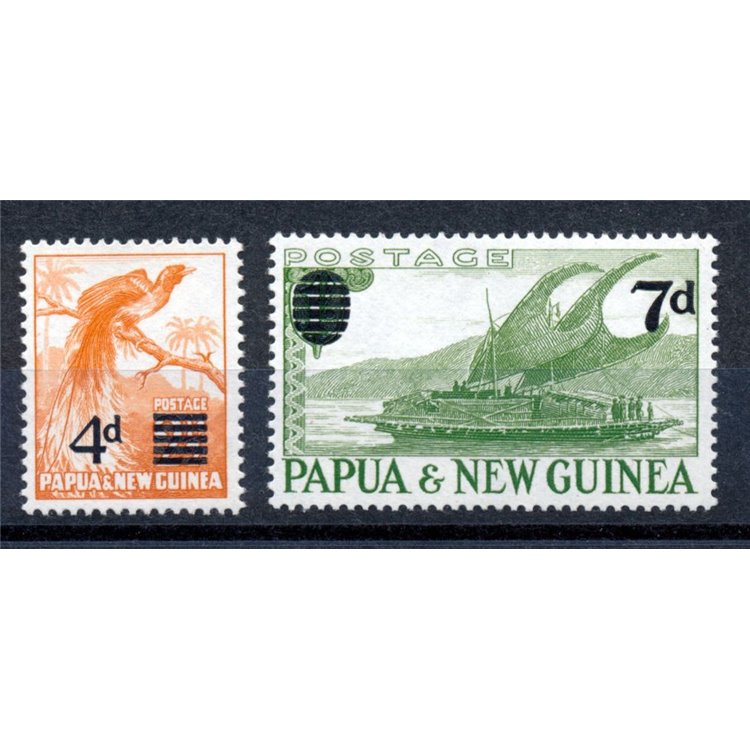 PAPUA NEW GUINEA 1957 Ordinary Set - Definitives 2v MNH**