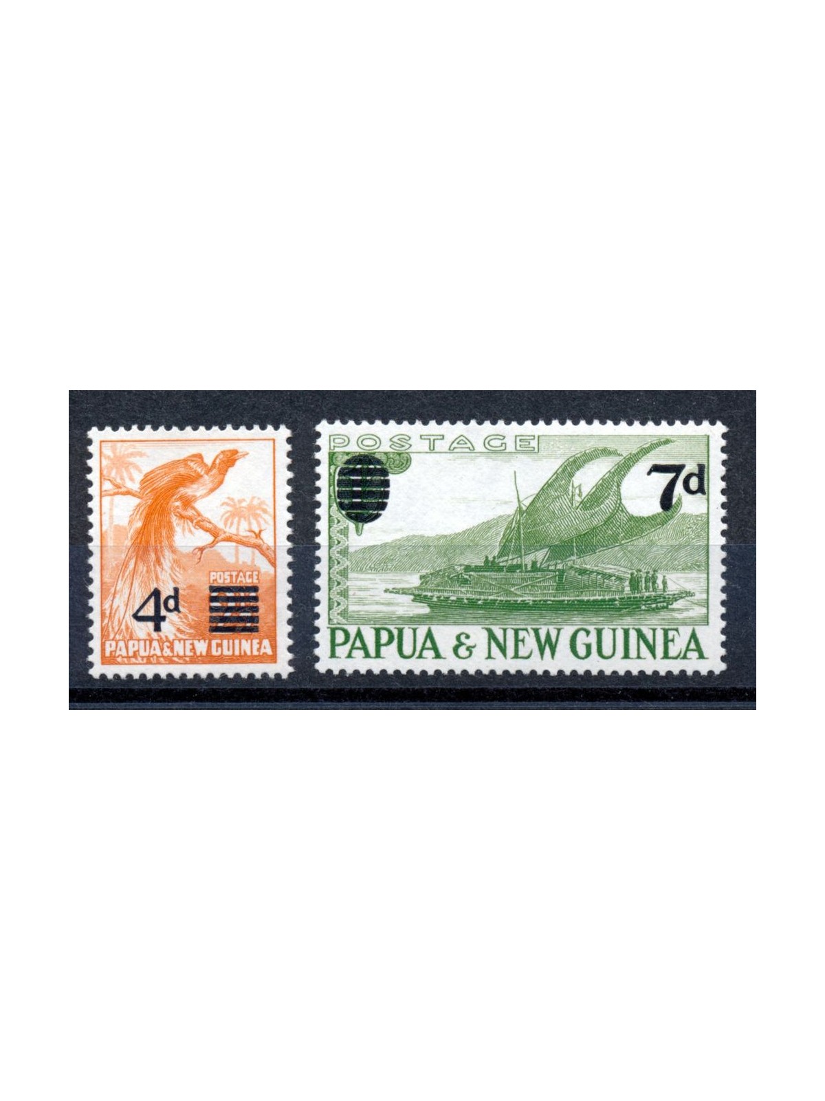 PAPUA NEW GUINEA 1957 Ordinary Set - Definitives 2v MNH**