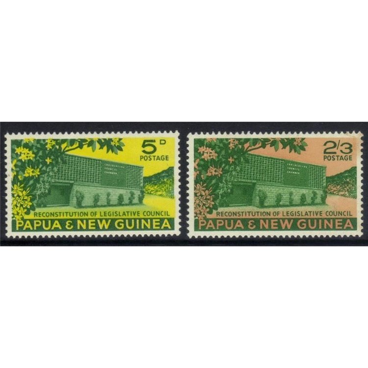 PAPUA NUOVA GUINEA 1961 Consiglio legislativo - Constitution 2v MNH**