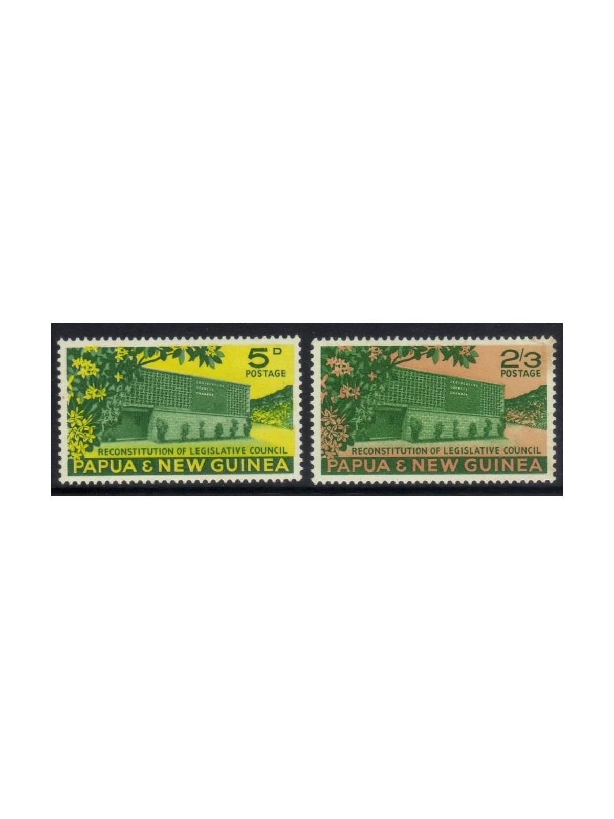 PAPUA NEW GUINEA 1961 Legislative Council - Constitution 2v MNH**