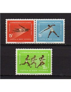 PAPUA NEW GUINEA 1962 Commonwealth games 3v MNH**