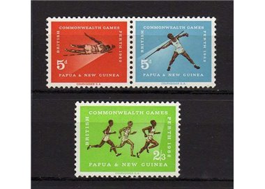 PAPUA NEW GUINEA 1962 Commonwealth games 3v MNH**
