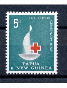 PAPUA NEW GUINEA 1963 Red Cross - Red Cross Centenary 1v MNH**