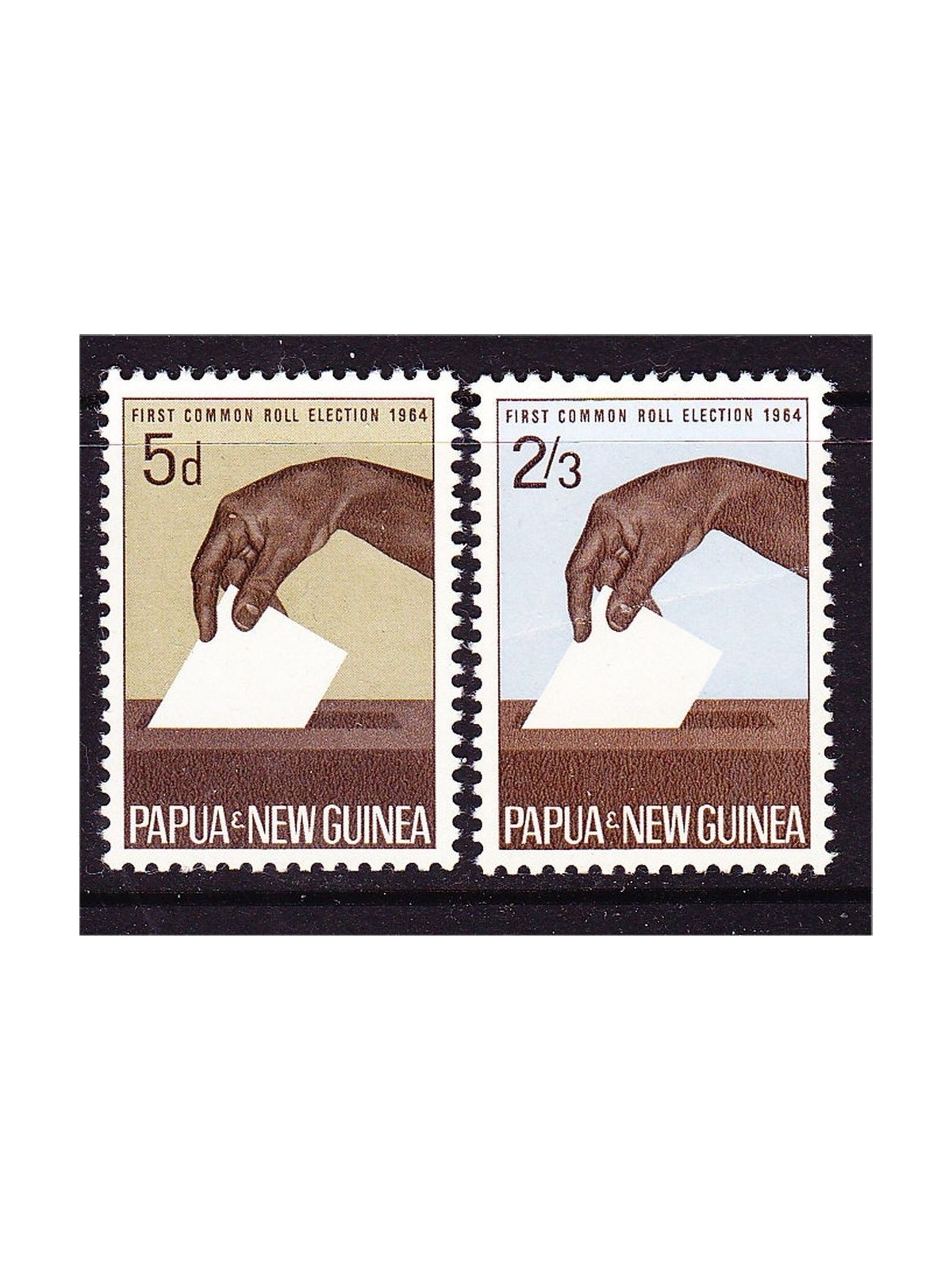 PAPUA NEW GUINEA 1964 Municipal Elections 2v MNH**