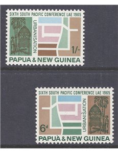 PAPUA NEW GUINEA 1965 South Pacific conference 2v MNH**