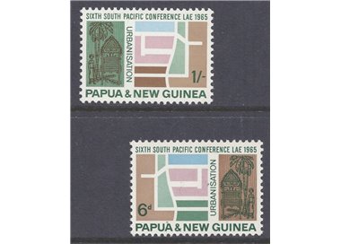 PAPUA NEW GUINEA 1965 South Pacific conference 2v MNH**