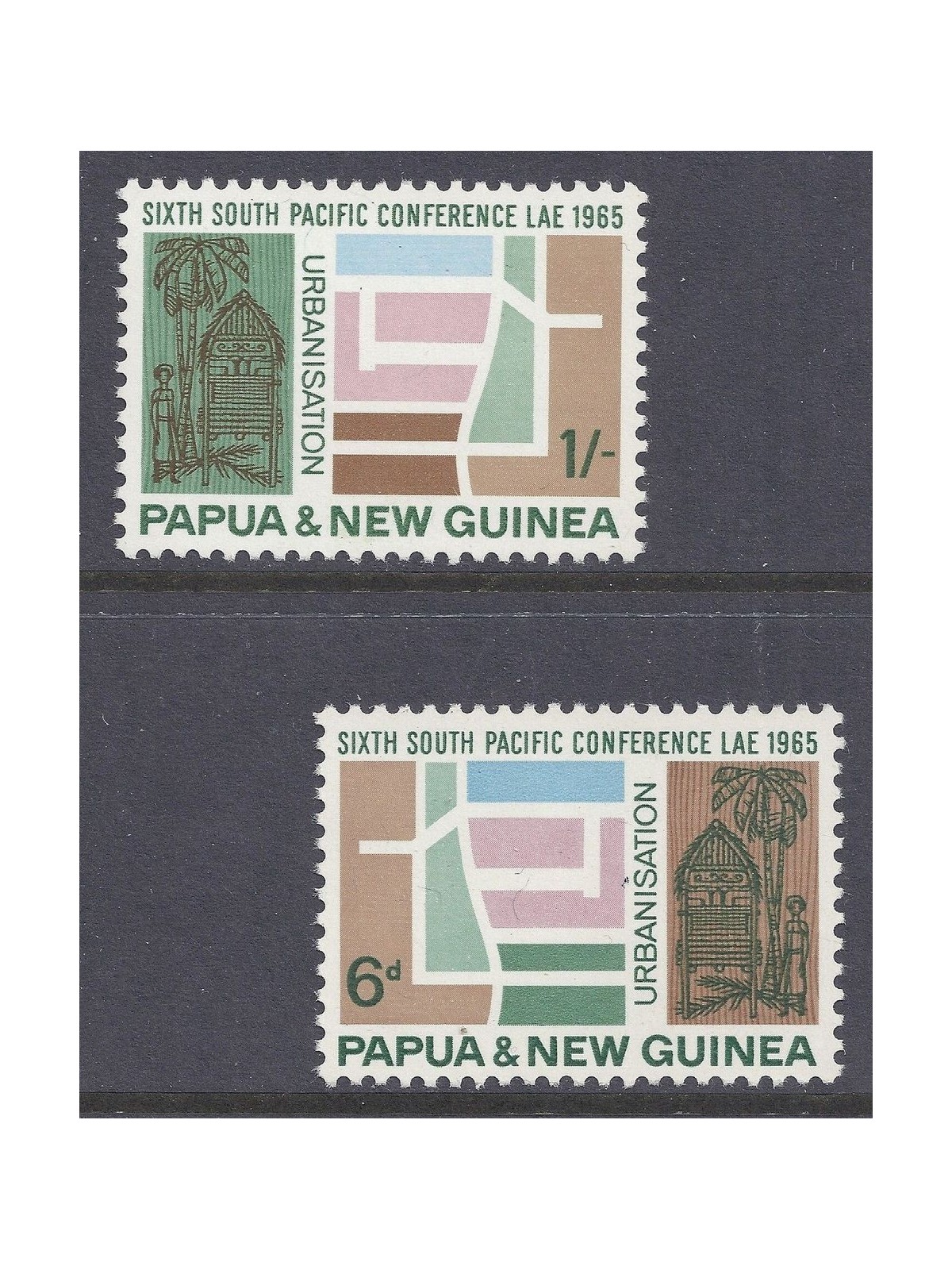 PAPUA NEW GUINEA 1965 South Pacific conference 2v MNH**