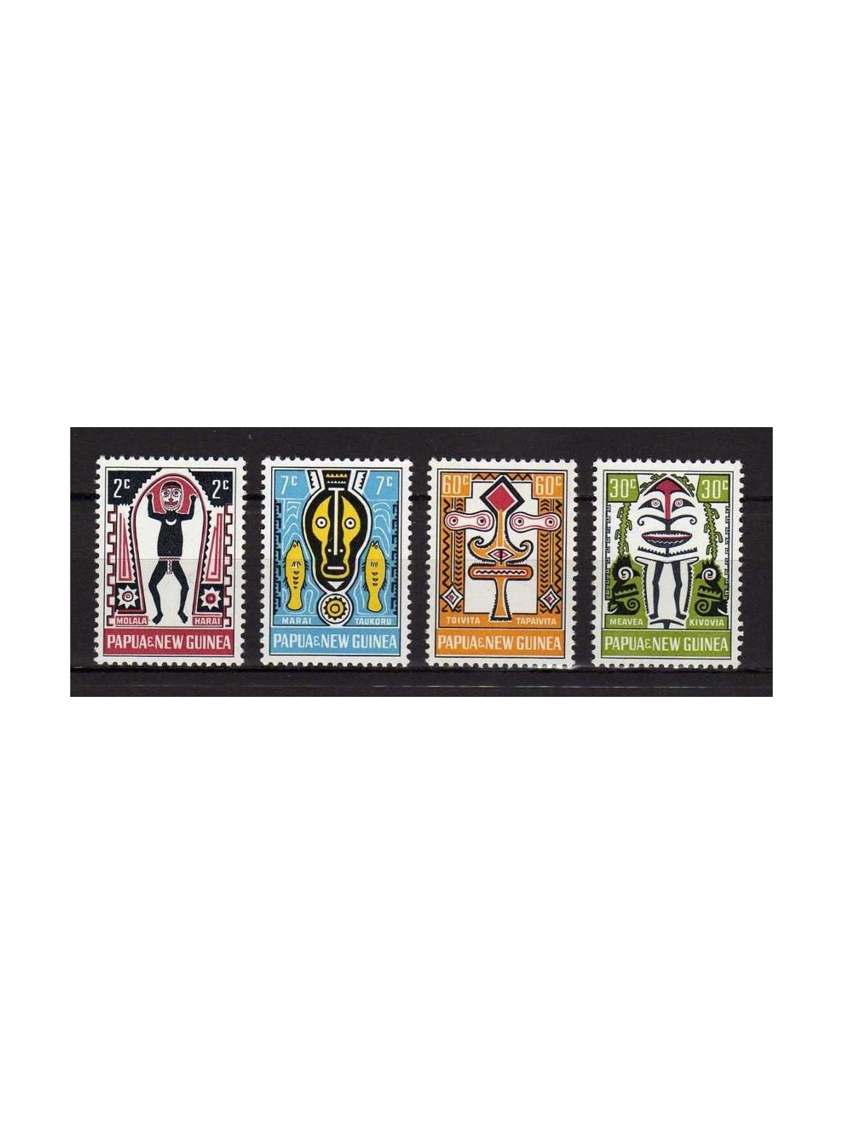 PAPUA NUOVA GUINEA 1966 Folklore 4v MNH**