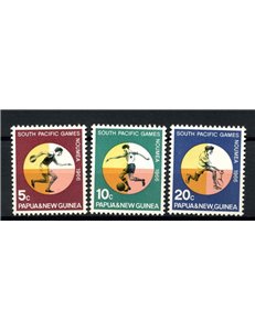 PAPUA NUOVA GUINEA 1966 Giochi sportivi - South pacific games 3v MNH**