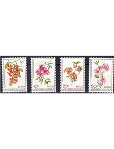 PAPUA NUOVA GUINEA 1966 Fiori - Flowers 4v MNH**