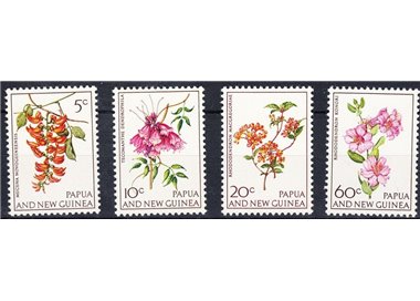 PAPUA NUOVA GUINEA 1966 Fiori - Flowers 4v MNH**