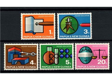 PAPUA NUOVA GUINEA 1967 Scuola superiore - Highschools 5v MNH**