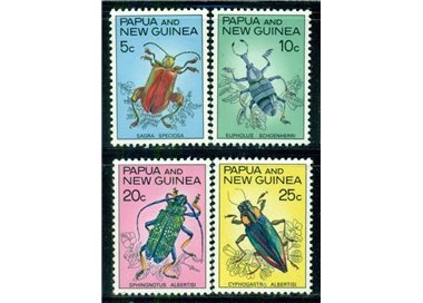 PAPUA NEW GUINEA 1967 Insects - Beetles 4v MNH**