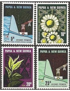 PAPUA NEW GUINEA 1967 Industrial Equipment - Hydro Power 4v MNH**