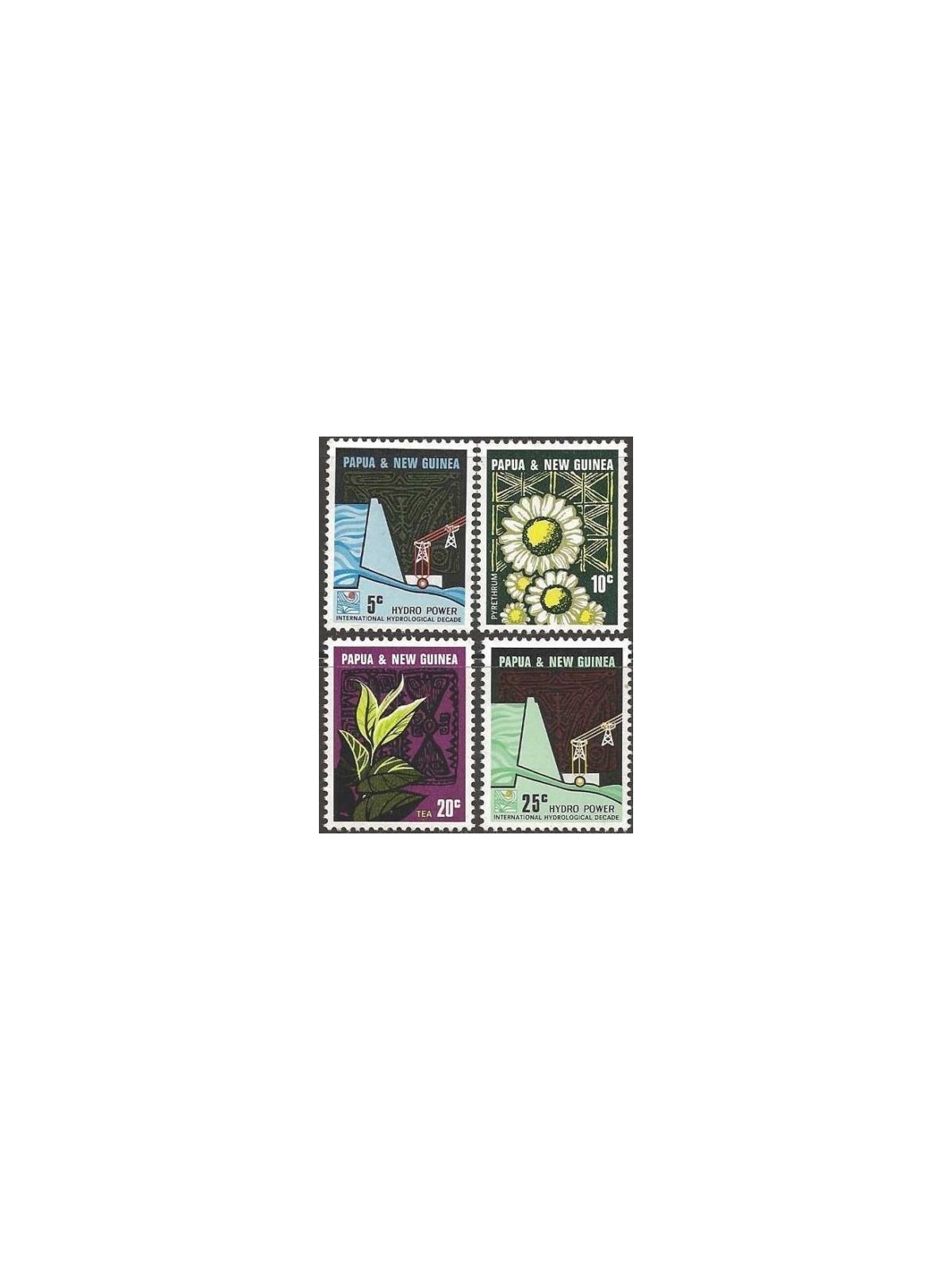 PAPUA NUOVA GUINEA 1967 Attrezzature industriali - Hydro Power 4v MNH**