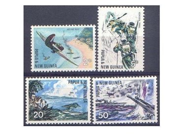 PAPUA NEW GUINEA 1967 Pacific War - Pacific war 4v MNH**