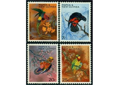 PAPUA NUOVA GUINEA 1967 Pappagalli - Parrots 4v MNH**